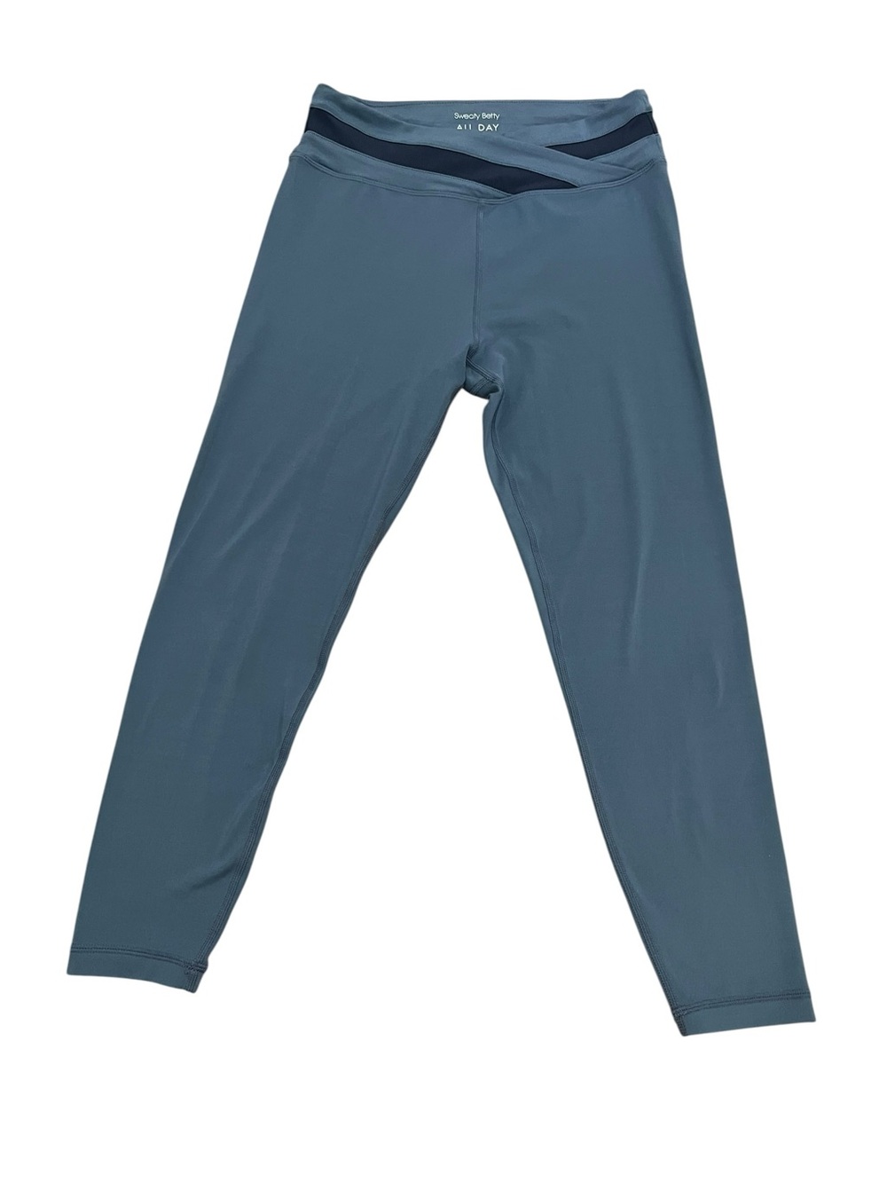 Sweaty Betty All Day 7/8 Leggings M US 8 – Crossover Waist Blue